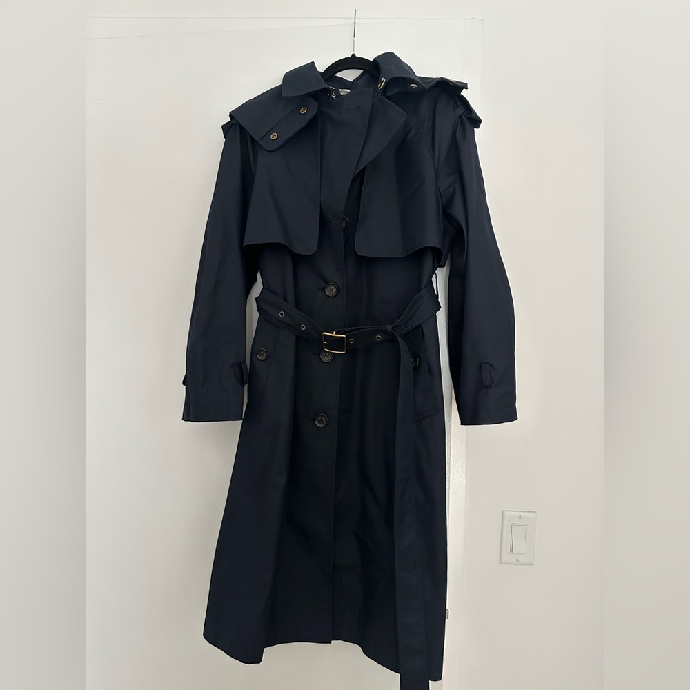Coach Navy Women's Hooded Trench Coat